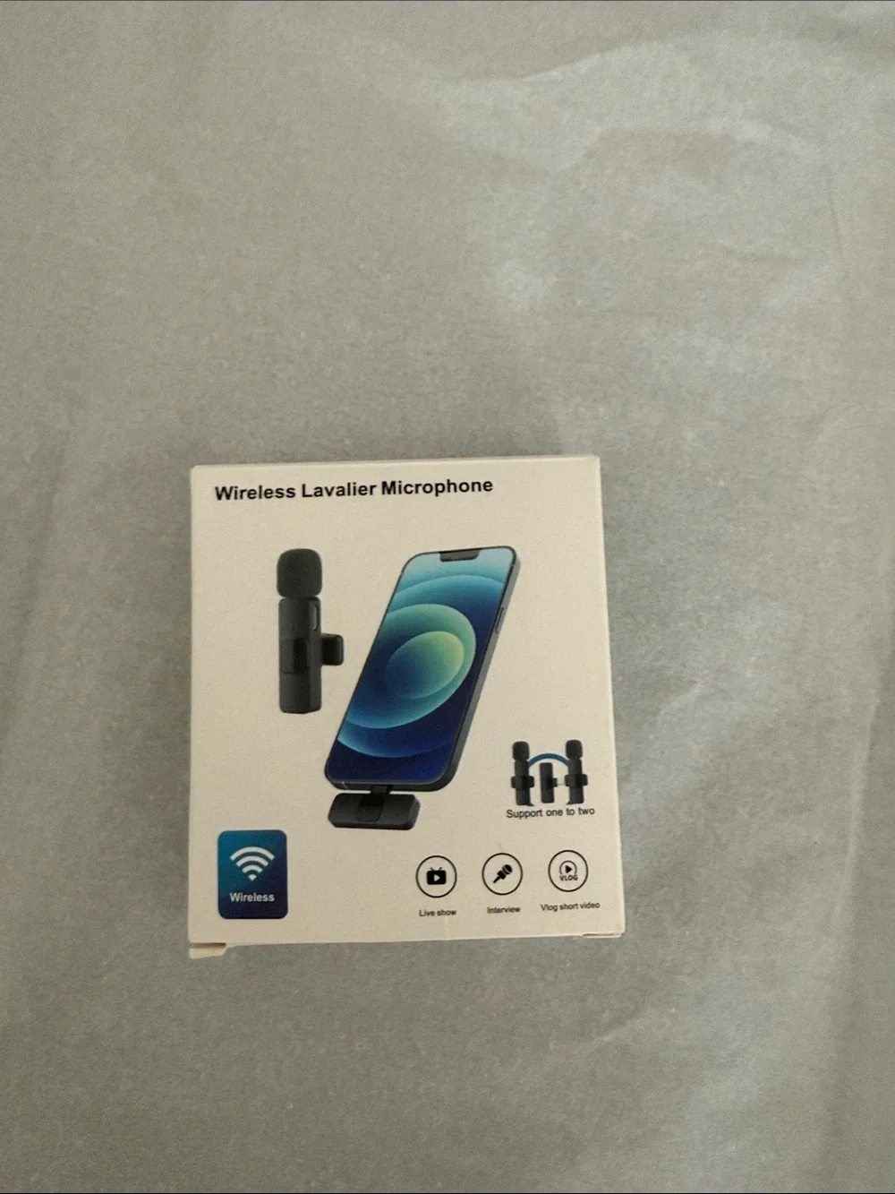 Wireless Lavalier Microphone for iPhone - Black